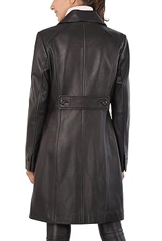 Amazon.com: BGSD Women Amber Lambskin Leather Long Walking